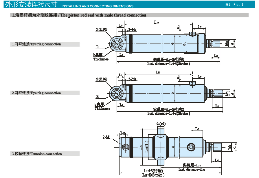 HSG系列基型双作用单杆活塞式液压缸