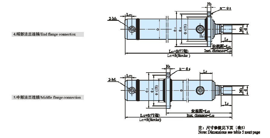 HSG系列基型双作用单杆活塞式液压缸