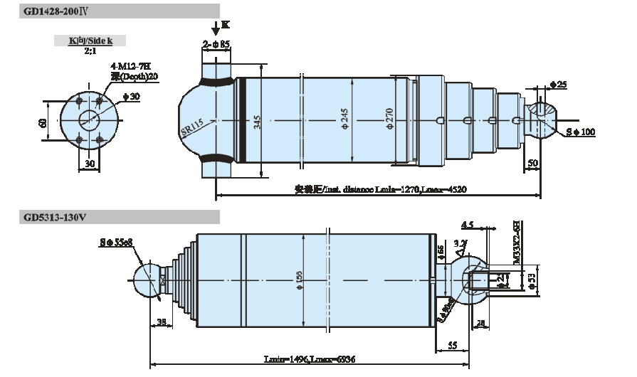 GD系列多级液压缸