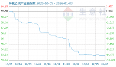 1月3日环氧乙烷财产链情报