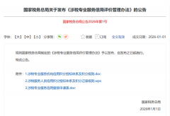 国度税务总局2026年公布第1号布告，信用评估新规重塑财税办事！ ...