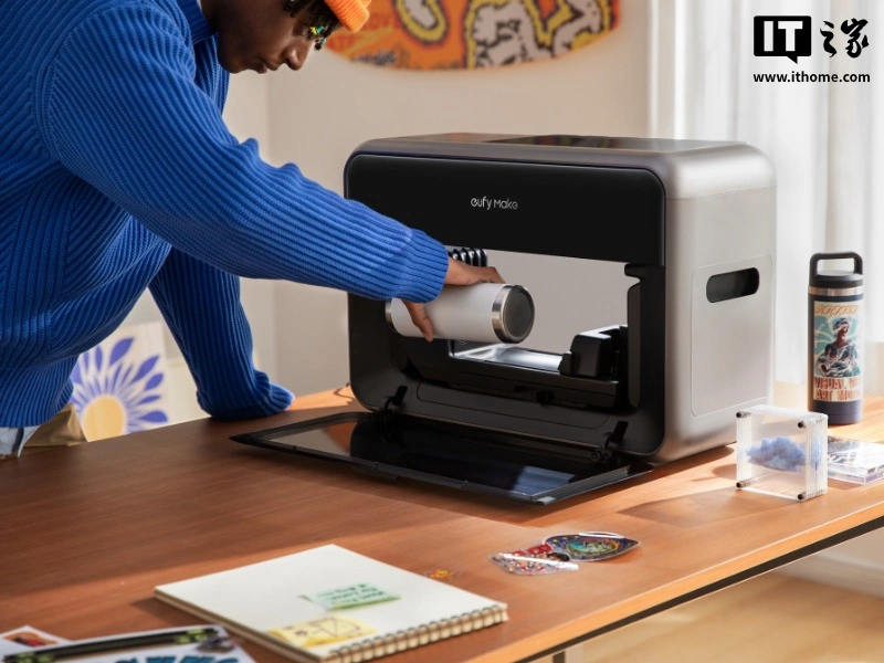 安克 eufyMake 平面纹理 UV 打印机 E1 国际上架：国外 2299 美圆，兼容多种质料 ...