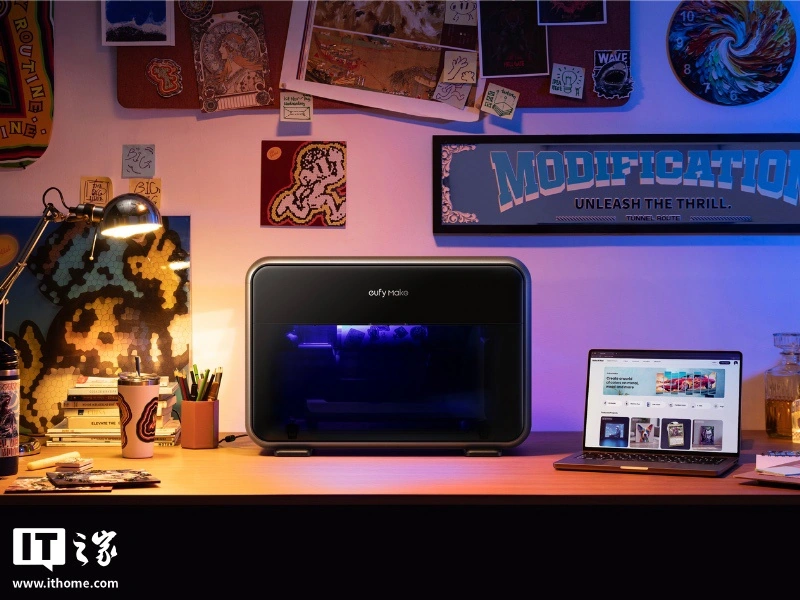 安克 eufyMake 平面纹理 UV 打印机 E1 国际上架：国外 2299 美圆，兼容多种质料 ...