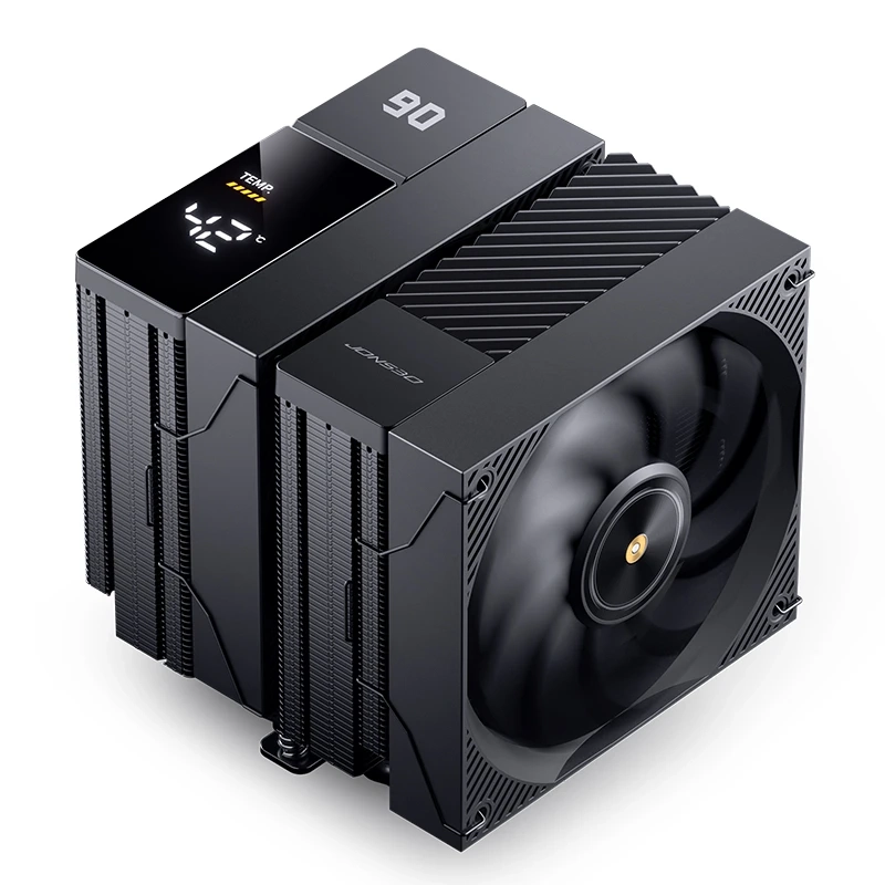 乔思伯推出屏显风冷散热器 CC90，双塔双电扇 285W D-TDP