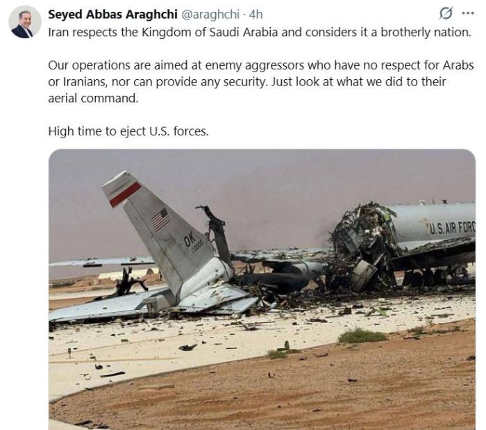 伊朗外长：军事行动针对的是友好侵略者 是时候驱逐美军