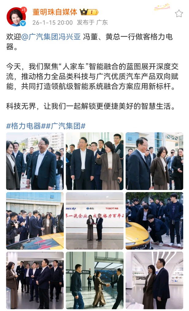 广汽告急造谣：“未来广汽汽车芯片一半由格力产物替代”的说法不属实 ...